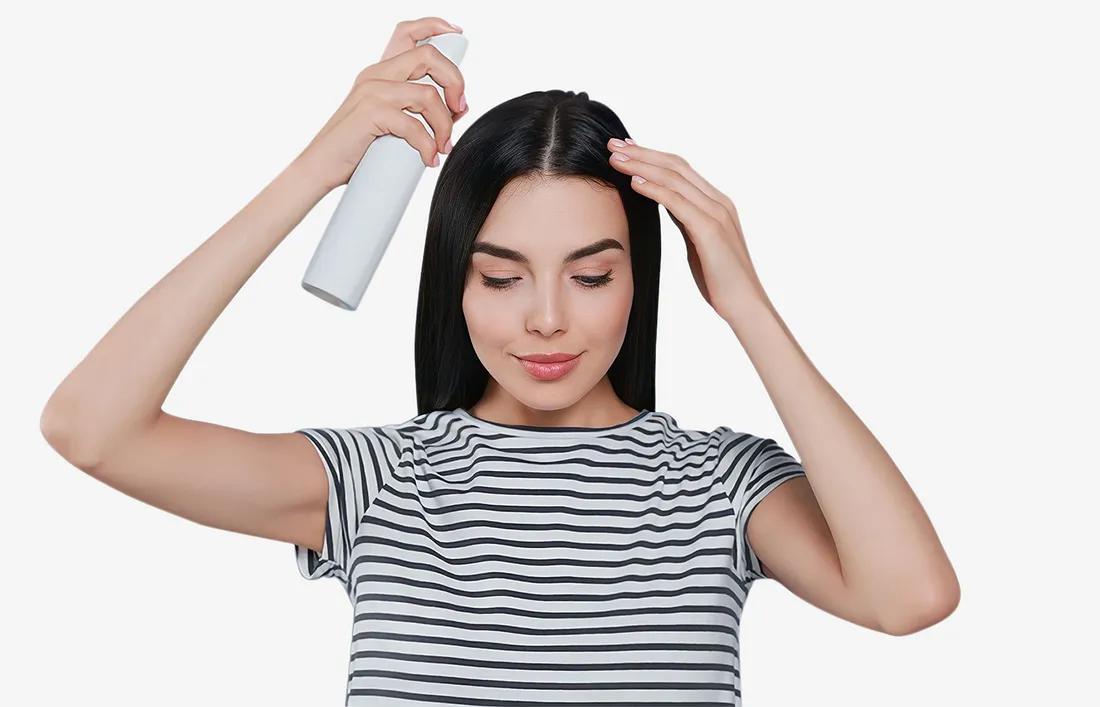 Use dry shampoo to absorb oil